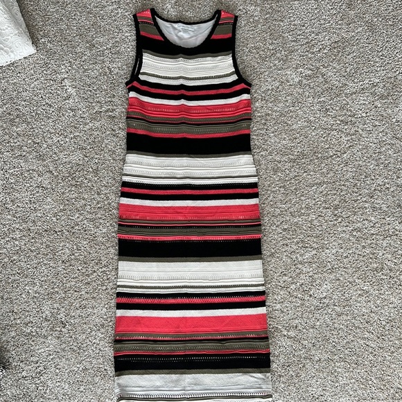 New York & Company Striped Midi Dress Size XS - Picture 2 of 6